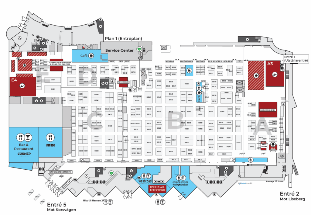 Exhibition map Underhåll 2026